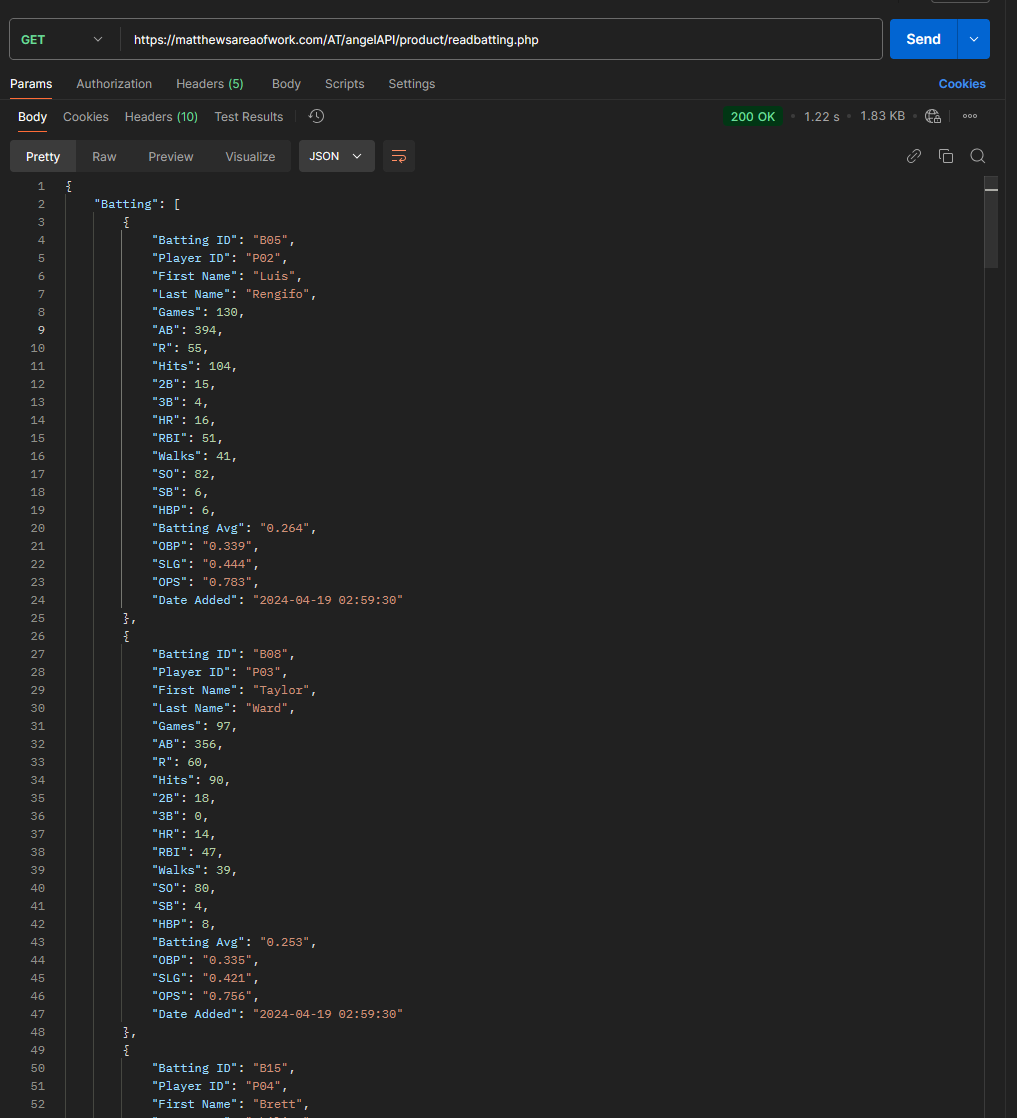 sample output