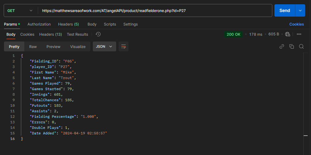 sample output