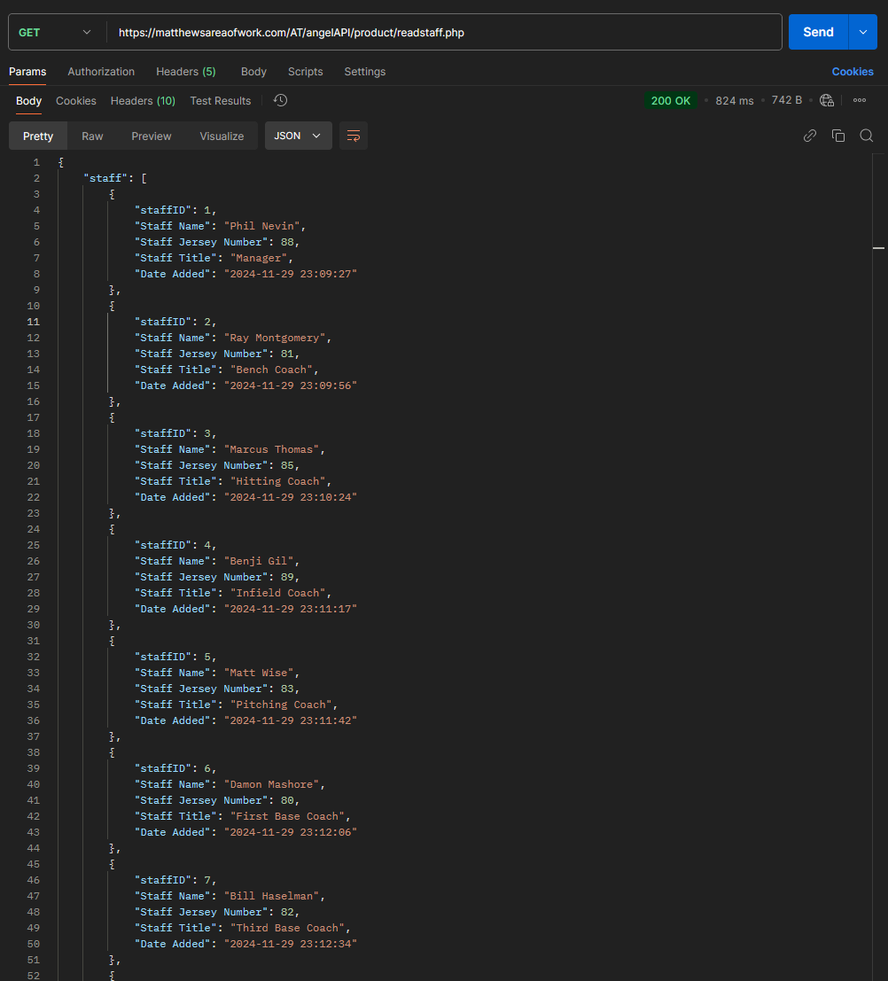 sample output