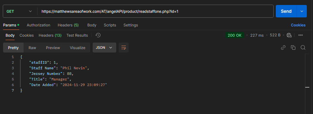 sample output